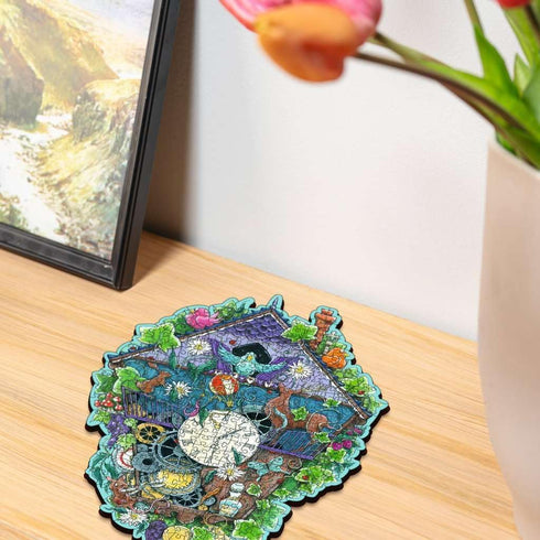 Ravensburger Cuckoo Clock Wooden Jigsaw Puzzle - Unique Pieces with Softclick Technology for Adults