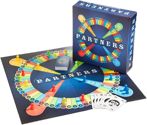 PARTNERS Board Game | 1st USA Edition | 4 Player Strategy Game in Teams of 2 for Family Game Night
