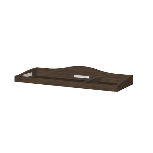 Evolur Universal Changing Tray - Elegant and Sturdy in Antique Brown