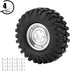 TOPINCN RC Rubber Wheel, 4pcs 1:10 RC Wheel Tires for HSP/Redcat/Axial/SCX10/1/10 Scale RC Car