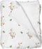 Selgkds Spring Duck Boho Leaves Baby Blankets for Girls Boys Cute Ducks Green