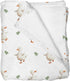 Selgkds Spring Duck Boho Leaves Baby Blankets for Girls Boys Cute Ducks Green