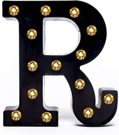 Foaky Black LED Marquee Number Lights Sign for Night Light, Battery Powered Wedding Birthday Party Decoration