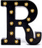 Foaky Black LED Marquee Number Lights Sign for Night Light, Battery Powered Wedding Birthday Party Decoration