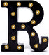 Foaky Black LED Marquee Number Lights Sign for Night Light, Battery Powered Wedding Birthday Party Decoration