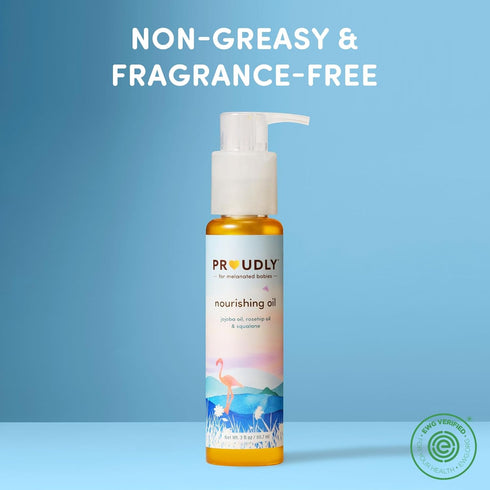 2-Pack (3 oz PROUDLY Nourishing Baby & Hair Oil by Gabrielle Union & Dwyane Wade, Baby Oil Gel for Dry, Sensitive Skin