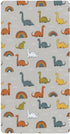 miaozhen Cotton Baby Crib Sheets Ultra Soft Wildlife Brontosaurus Rainbow Gray Muslin Crib