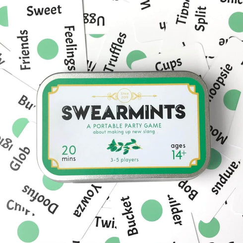 Swearmints | The Portable Party Game That Fits in Your Pocket | Unique Gift Idea for 3-5 Players, Ages 14+