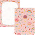 CZXW 52" 28" Donuts and Sprinkles Crib Sheets Fitted x Natural Cotton Soft & Breathable for Baby Crib Mattress