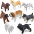 DINOBROS Dog Figurines Playset 8PCS Realistic Detailed Plastic Puppy Figures for Kids Cake Topper
