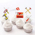 The DaPai 24 Pack Toolbox Hammer Tools Themed Cupcake Toppers Cake Decorations Handyman Plier Screwdriver Drill Wrench