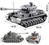 General Jim's Military Brick Building Set - World War 2 German Army F2 Tiger 323 Tank Model Set