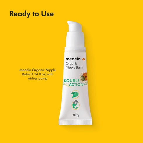 1.34 oz Medela Organic Nipple Cream & Pumping Lubricant, Soothes & Nourishes for Breastfeeding, Made with Natural