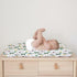 Cute Llama Changing Pad Cover, Funny Cactus Leaves Sun, Soft Breathable Stretch Fitted Sheets for Boys Girls 32''x16''