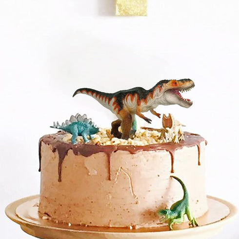 Gemini & Genius 11.5 Inch Tyrannosaurus Rex Action Figure with Movable Jaw - Gifts, Stocking Stuffer, Cake Topper