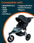 Extra Large Heavy Duty Stroller and Car Seat Gate Check Bag, Compatible with Various Strollers for Airplane