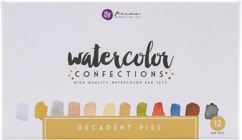 Prima Marketing 584276 Watercolor Confections, Decadent Pies