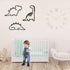 3 Pcs Dinosaur Wall Decor Dino Geometric Wooden Wall Art Nursery Room Decorations for Baby Boys Girls Toddlers Kids