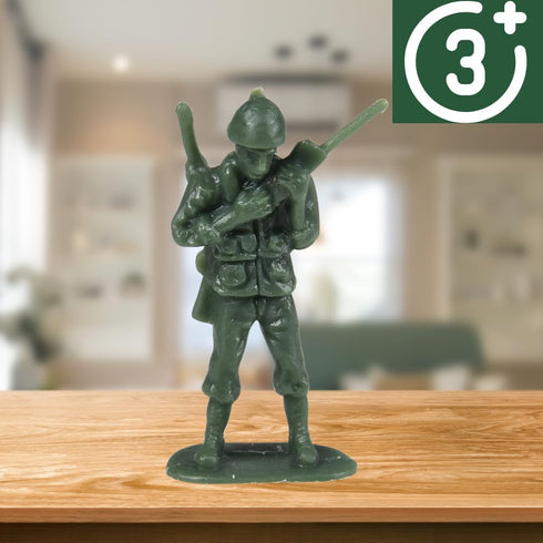 36 (USTVL47) U. S. Toy DELUXE BAG OF CLASSIC TOY GREEN ARMY SOLDIERS - Pc.