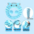 PENINSULA LOVE Baby Shampoo Cap Waterproof Baby Shower Cap Adjustable Bathing Hat Visor Hat with Ear Muffler