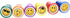 Plastic Stamps for Kids, LUCKYBIRD Self Inking Goofy Smile Silly Face Stamps Set, 6 Count
