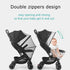 Mosquito Net for Baby Stroller, Full Cover Zipper Mesh Stroller Cover, Breathable Stretchable