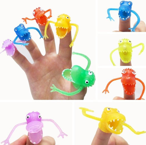 TOYMYTOY 10Pcs Monster Finger Cool Toys for Kids - Great Party Favors Puppet Show Random Style