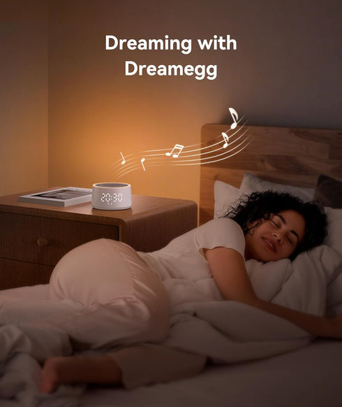 10 Dreamegg Sound Machine with Nursery Lamp - Sound Machine Baby, Soothing Sounds, Timer, Memory Function, Colour Night