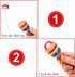 12 Pcs Wooden Catch Ball Game, Mini Wood Ball Catching with String Cup, Vintage Fun Party Game for Lawn Camping