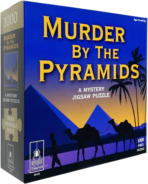 Murder Mystery Party - Classic Jigsaw Puzzle, Murder by The Pyramids, 1,000 Pieces