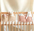YeeMan Bag,2 Cotton Baby Bedside Hanging Storage Pockets Organizer for Baby Cribs and Toys (Oatmeal)
