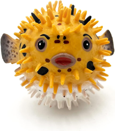 Gemini&Genius Pufferfish Toy - Realistic Blowfish Action Figure, Educational Gift, Bath Toy for Kids