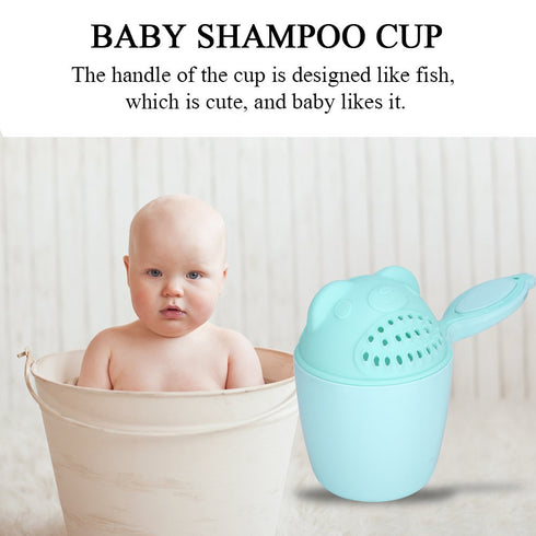ViaGasaFamido 2 Detachable Baby Shampoo Rinse Cup with Different Pour Spouts for Washing Hair and Protecting Kids' Face