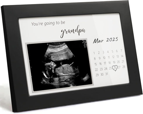 Pregnancy Announcement for Grandpa, Sonogram Picture Frame, Baby Announcement Sign, Surprise Baby