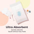 50 Pack Peekapoo - The Original Disposable Baby Changing Pad Liners | Super Soft, Waterproof, Ultra Absorbent |