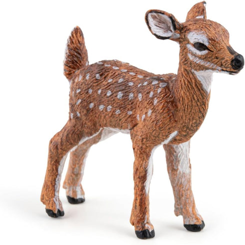 Papo Hand-Painted Wild Animal Kingdom Figurine, White-Tailed Fawn -50219, Collectible for Children 3 Years Old
