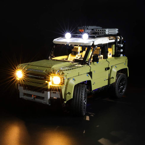 BRIKSMAX LED Lighting Kit for Land Rover Defender, Compatible with Lego 42110 Building Blocks Model