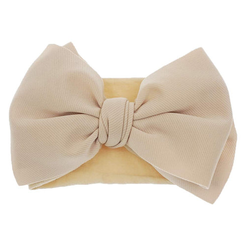 KIDOCHEESE Hairband - Soft Nylon Hairbands with Bows for Baby Girl, 5 Count, Adjustable Size, Perfect for Occasions