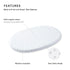 V2, 2022 100% Stokke Sleepi Mini Fitted Sheet by Pehr Grey Dotty - Not Compatible with Mini Mattress Made Before August