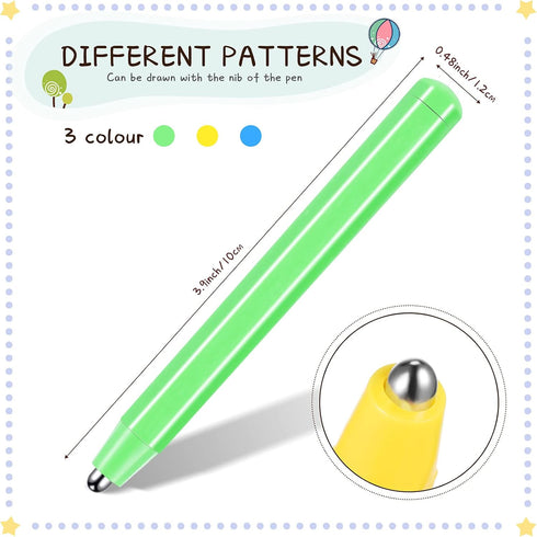 3 Pieces Replacement Stylus Magnetic Drawing Pen Magnet Replacement Pens for Play Magnapad Magnetic Drawing Board Writing Tablet A to Z and Numbers 0-9