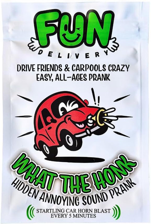FUN delivery What The Honk: Hidden Car Horn Sound Prank Device Loud Random Honk Noise Maker for Office Pranks