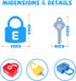 AXEARTE Montessori Educational Toys - Alphabet Learning Locks & Keys Set with 26 Locks & 26 Keys for Toddlers