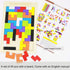2 Pack Wooden Russian Blocks Puzzle + Hexagon Puzzles, Intelligence Brain Teasers Toy for Kids & Adults
