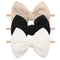 YanJie 3 Pcs Soft Nylon Headbands for Baby Girls - Hair Bow Hair Accessories for Newborn Infant Toddler Kids