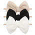 YanJie 3 Pcs Soft Nylon Headbands for Baby Girls - Hair Bow Hair Accessories for Newborn Infant Toddler Kids