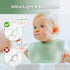 haakaa Lightweight Silicone Pocket Bib Ultra-Light & Foldable Travel Silicone Baby Bibs with Deep Food Catcher Pocket