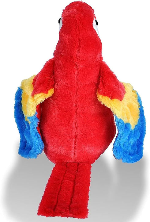 Wild Republic Cuddlekins Scarlet Macaw Plush Stuffed Animal, 12 Inches, Gifts for Kids