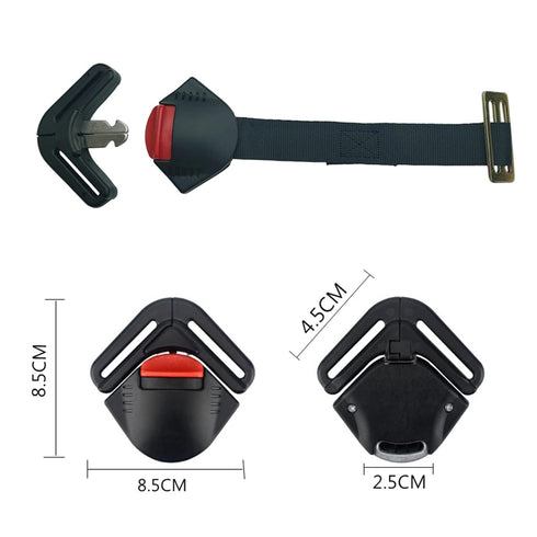 5PT 5 Universal Child Seat Toddler Harness Clip Fixed Lock Buckle Point Adjustable Strap for Stroller Baby High Chair
