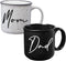 Mom Dad Campfire Mug Set - New Parents Couples Gifts - Pregnancy
