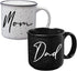 Mom Dad Campfire Mug Set - New Parents Couples Gifts - Pregnancy